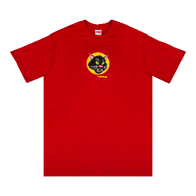 Pre-owned Supreme Black Cat Tee 'red'