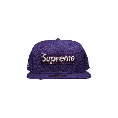 Pre-owned Supreme $1m Metallic Box Logo New Era 'purple'