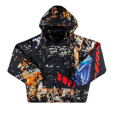 Pre-owned Supreme City Lights Puffy Jacket 'black'