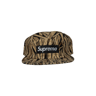 Pre-owned Supreme Field Camp Cap 'marsh Camo' In Tan