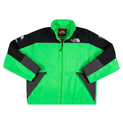 Pre-owned Supreme Kids' X The North Face Rtg Fleece Jacket 'bright Green'