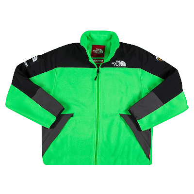 Pre-owned Supreme X The North Face Rtg Fleece Jacket 'bright Green'