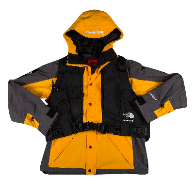 Pre-owned Supreme X The North Face Rtg Jacket + Vest 'gold'