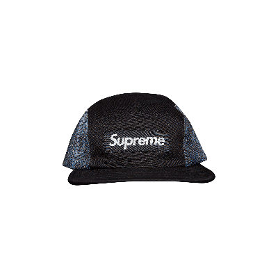 Pre-owned Supreme Snakeskin Mesh Camp Cap 'black'