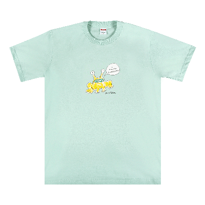 Pre-owned Supreme X Daniel Johnston Frog Tee 'light Teal'