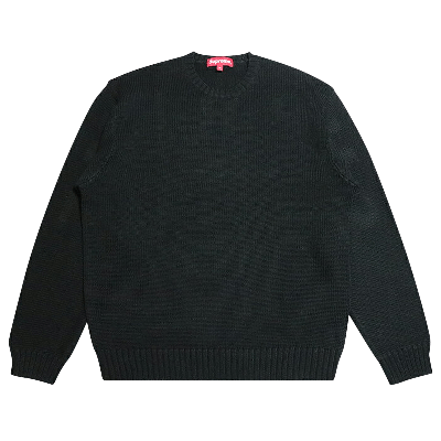 Pre-owned Supreme Back Logo Sweater 'black'