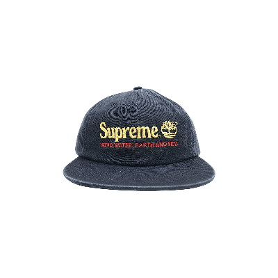 Pre-owned Supreme X Timberland 6-panel 'navy' In Blue