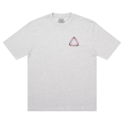 Pre-owned Palace Tri-pumping T-shirt 'grey Marl'