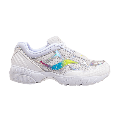 Pre-owned Saucony Grid Web 'iridescent' In White
