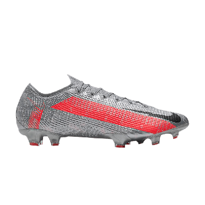 Pre-owned Nike Mercurial Vapor 13 Elite Fg 'metallic Grey Crimson' In Silver