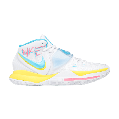 Pre-owned Nike Kyrie 6 'neon Graffiti' In White