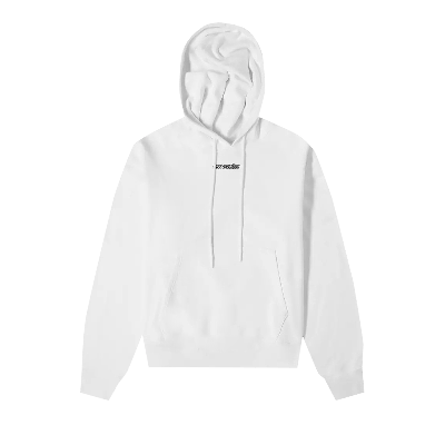 Pre-owned Off-white Marker Over Hoodie 'white'