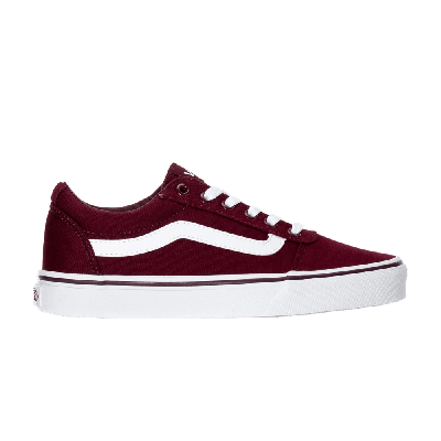 Pre-owned Vans Wmns Ward 'burgundy' In Red