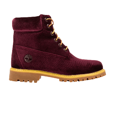 Pre-owned Timberland Off-white X Wmns 6 Inch Premium Boot 'velvet Wine' In Red