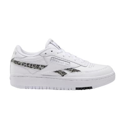 Pre-owned Reebok Wmns Club C Double 'cheetah Print' In White