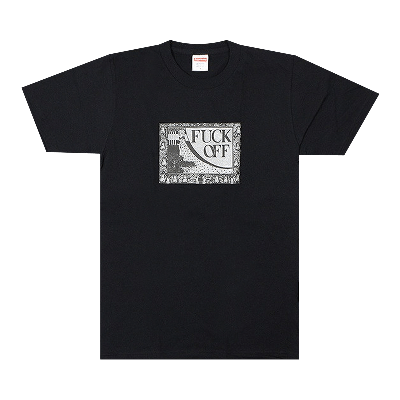 Pre-owned Supreme Fuck Off Tee 'black'