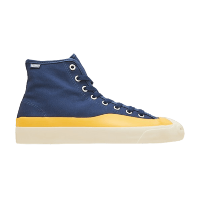 Pre-owned Converse Pop Trading Company X Jack Purcell Pro High 'navy Yellow' In Blue