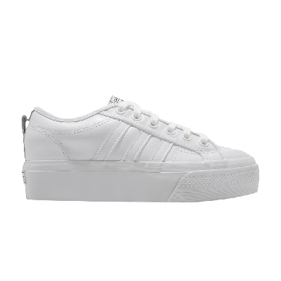 Pre-owned Adidas Originals Wmns Nizza Platform 'cloud White'