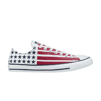 Pre-owned Converse Chuck Taylor All Star Low 'stars & Stripes' In White