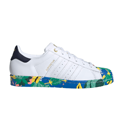 Pre-owned Adidas Originals Her Studio London X Wmns Superstar 'floral Print' In White