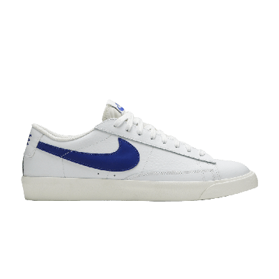 Pre-owned Nike Blazer Low Leather 'astronomy Blue' In White