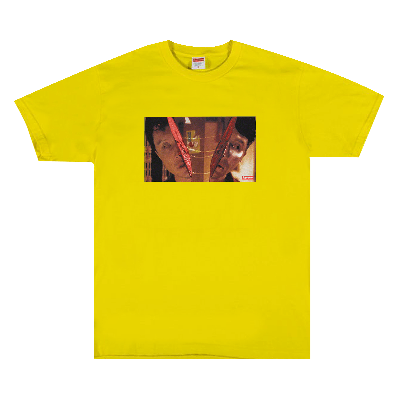 Pre-owned Supreme Split Tee 'yellow'