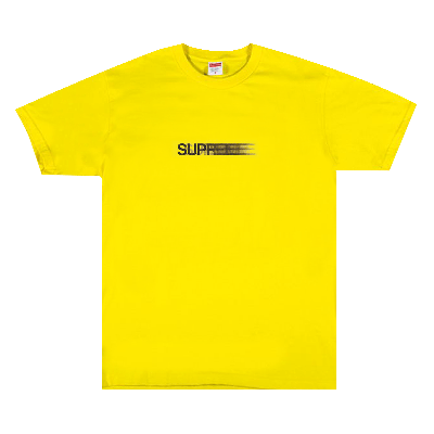 Pre-owned Supreme Motion Logo Tee 'yellow'