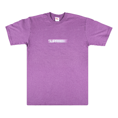 Pre-owned Supreme Motion Logo Tee 'purple'