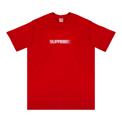 Pre-owned Supreme Motion Logo Tee 'red'