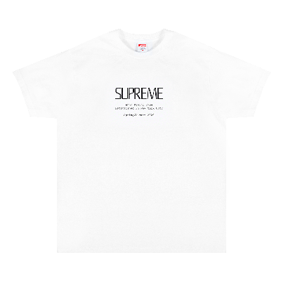 Pre-owned Supreme Anno Domini Tee 'white'