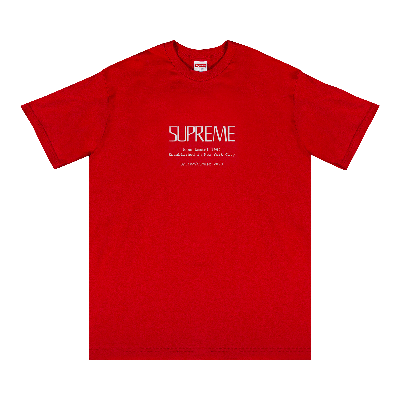 Pre-owned Supreme Anno Domini Tee 'red'