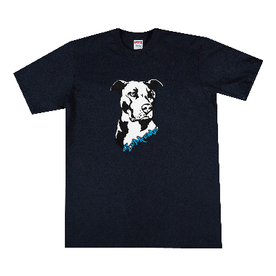 Pre-owned Supreme Pitbull Tee 'navy' In Blue