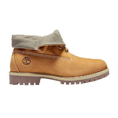 Pre-owned Timberland Roll Top Boot 'wheat Nubuck' In Brown
