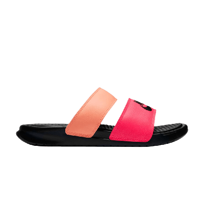 Pre-owned Nike Wmns Benassi Duo Ultra Slide 'racer Pink Sunset Glow'