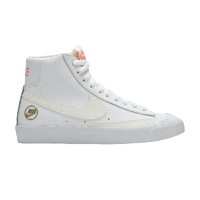 Pre-owned Nike Wmns Blazer Mid '77 Vintage 'gold Emblem' In White