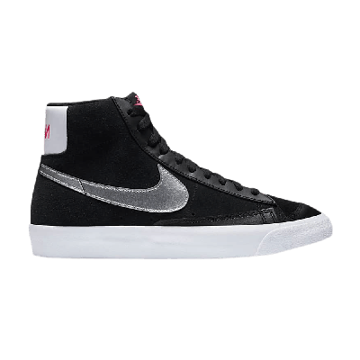 Pre-owned Nike Wmns Blazer Mid Vintage '77 'black Metallic Silver'