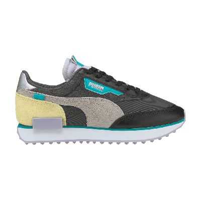 Pre-owned Puma Wmns Future Rider Soft Metal 'ebony Purple Heather' In Black