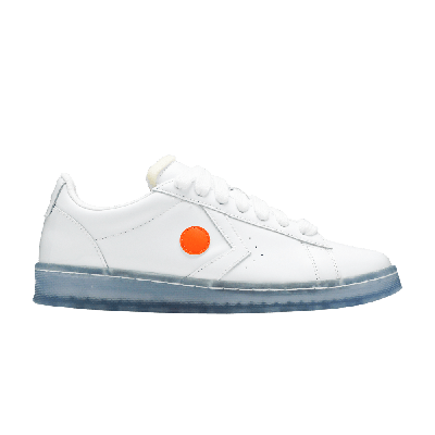 Pre-owned Converse Rokit X Pro Leather Low 'orange Pop' In White
