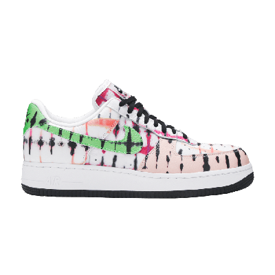 Pre-owned Nike Wmns Air Force 1 'black Tie Dye' In White