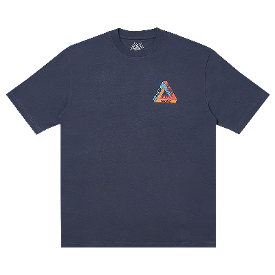 Pre-owned Palace Tri-tex T-shirt 'navy' In Blue
