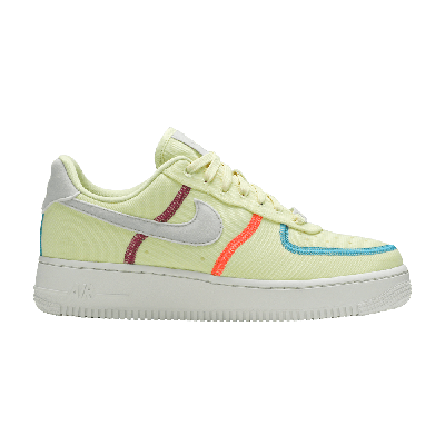 Pre-owned Nike Wmns Air Force 1 '07 Low Lx 'stitched Canvas - Life Lime' In Yellow