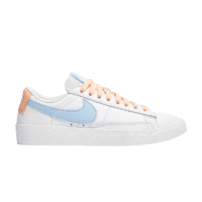 Pre-owned Nike Wmns Blazer Low Le 'psychic Blue' In White