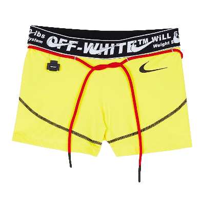 Pre-owned Nike X Off-white Nrg Ru Pro Shorts 'opti Yellow'