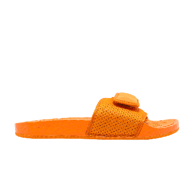 Pre-owned Adidas Originals Pharrell X Boost Slides 'bright Orange'