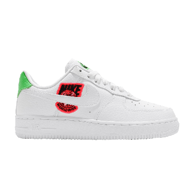 Pre-owned Nike Wmns Air Force 1 '07 Se 'worldwide Pack - Flash Crimson' In White