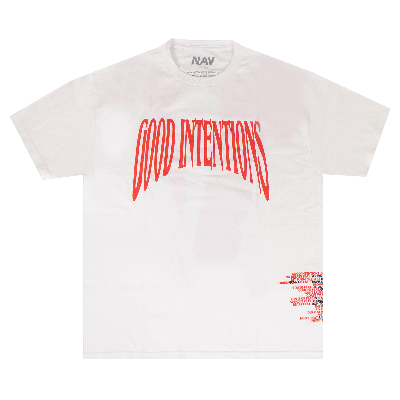 Pre-owned Vlone X Nav Good Intentions T-shirt 'white'