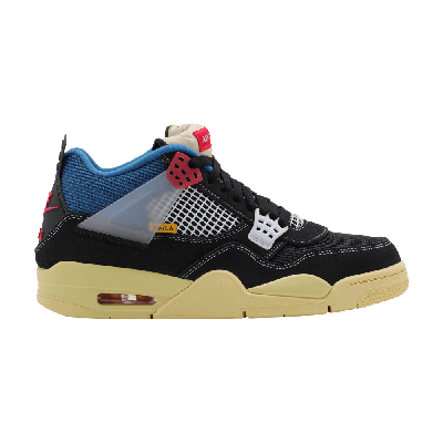 Pre-owned Air Jordan Union La X  4 Retro 'off Noir' In Blue