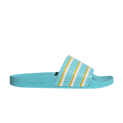 Pre-owned Adidas Originals Adilette Slides 'blue Zest'