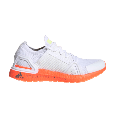 Pre-owned Adidas Originals Stella Mccartney X Wmns Ultraboost 20 'white Solar Orange'