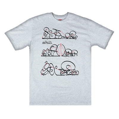 Pre-owned Supreme System Tee 'ash Grey'